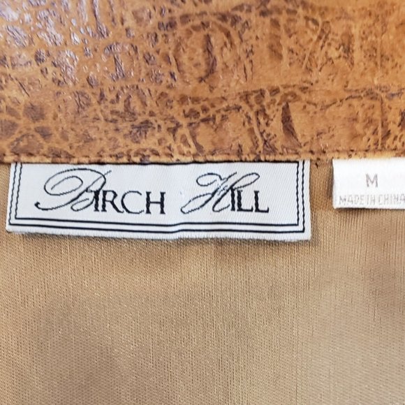 Birch Hill Faux Alligator Jacket - M - EUC - Picture 8 of 13